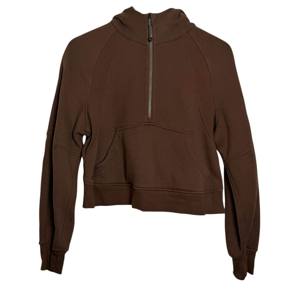 Lululemon Scuba Oversized Half-Zip Hoodie Java - Picture 2 of 9